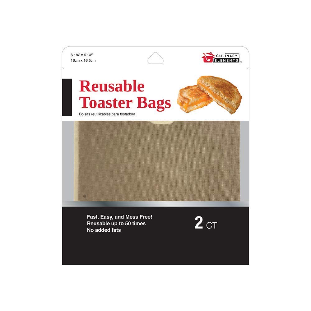 Culinary Elements Toaster & Toaster Oven Grilled Cheese Bags (2 reusable bags)