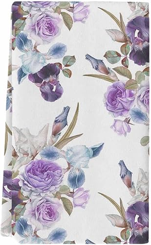 Toallas de cocina reversibles para secar platos, juego de 1 paño de mano de algodón absorbente para encimera de cocina, paños de cocina de 18 x 28