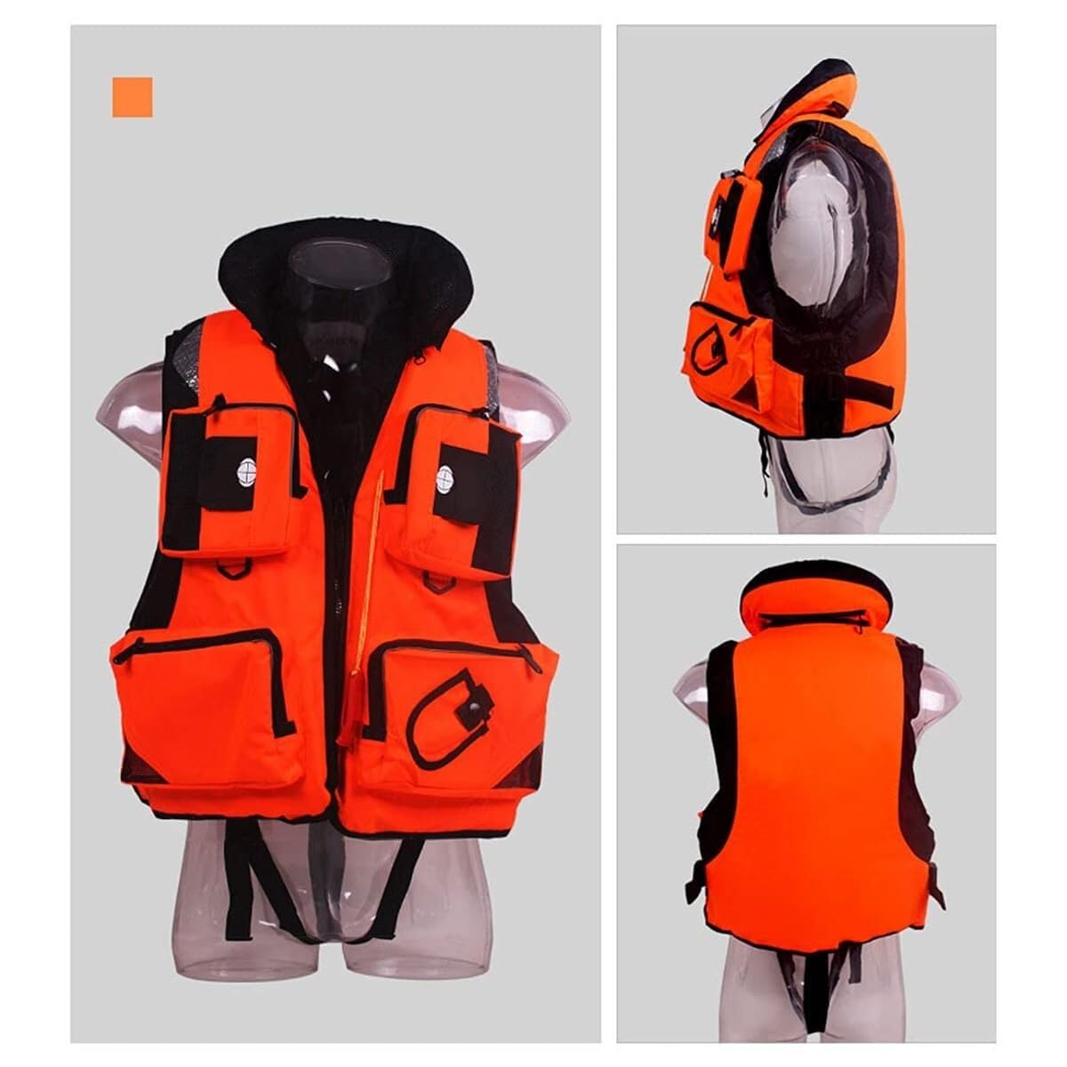 River Vest Portatile con Alta Galleggiabilità e Drenaggio Rapido per Pesca Mosca Trota Fiume Uso