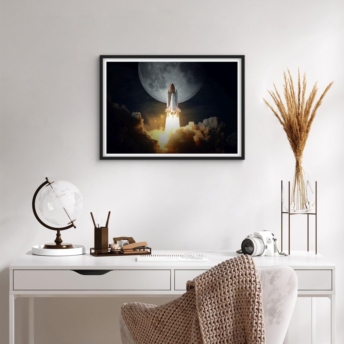 ARTTOR Poster Cadre Noir 70x50 cm Affiche Espace - 5472 - P2B