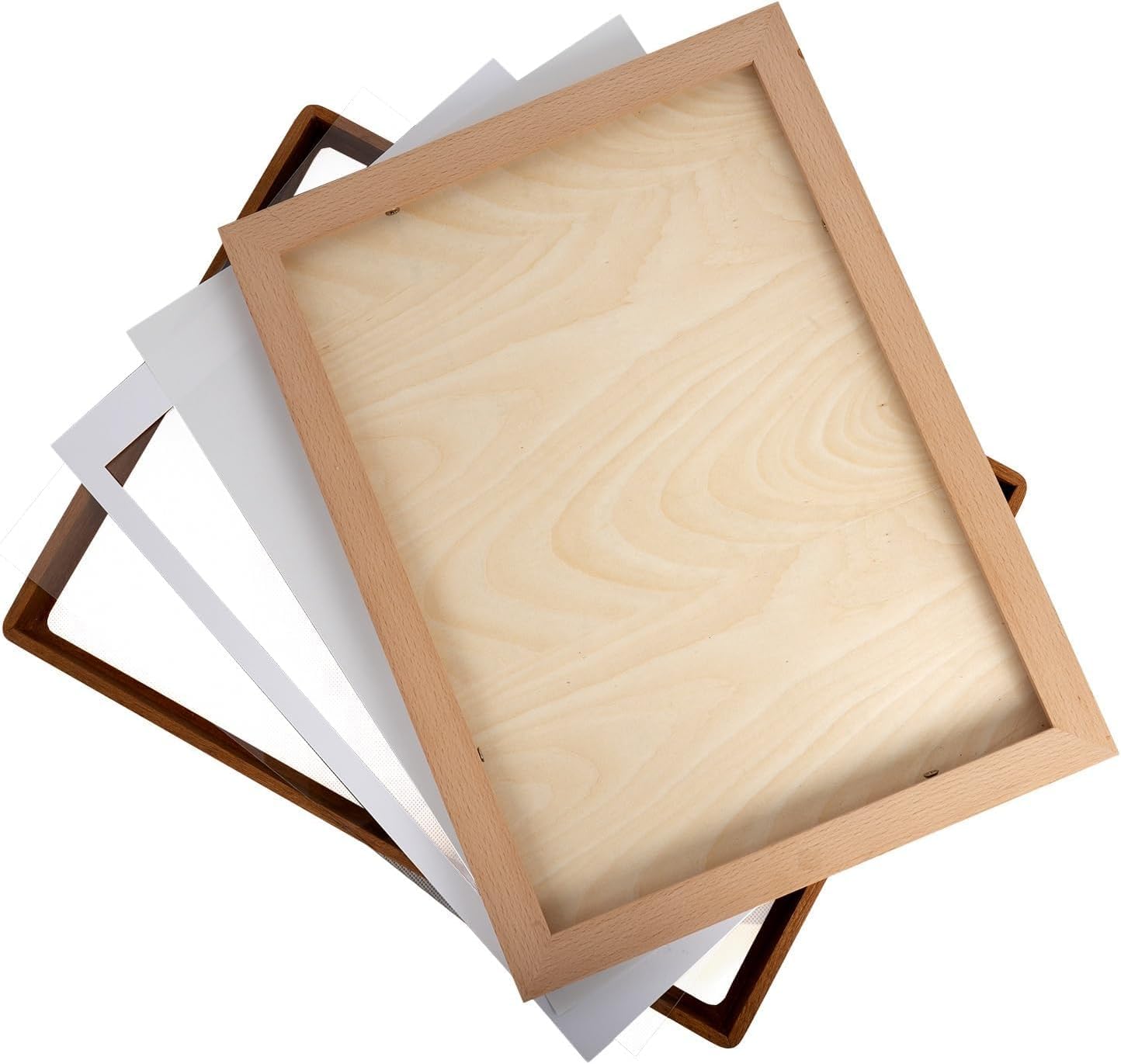 FLECHAZO Solid Walnut 16x20 Frames, Natural Wood 16 x 20 Picture Frame with Mat for 12x16 Photos, Gallery Wall Poster Frame for Wall Mounting Display - Image 8