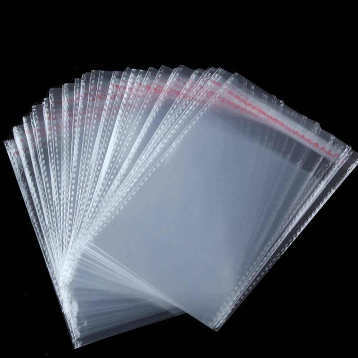 3x4 inch Item Safety Clear Self Adhesive Seal Cover Plastic Bags Pack -1000 Pcs
