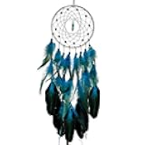 Blue Dream Catchers Glow in The Dark Turquoise Gem Dreamcatcher for Boys Girls Kids Bedroom Handmade Decor Wall Hanging