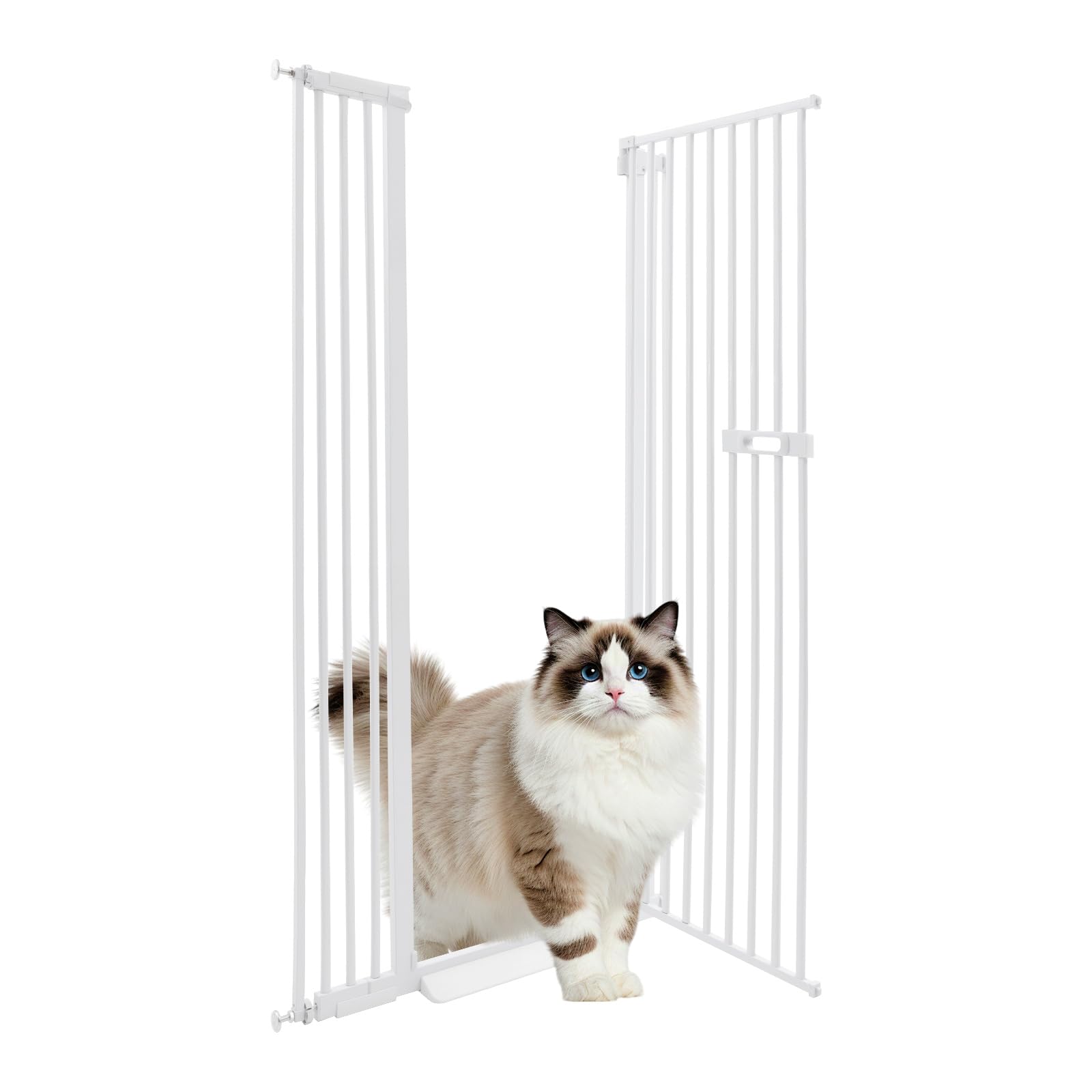 Griglia di sicurezza per porta, senza foratura, regolabile, larga (86-95 cm), per cani e gatti, altezza 150 cm, con chiusura automatica, per scale