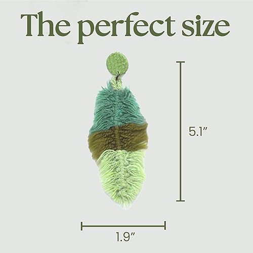 Miniatura 4 de VIRECHIC - Handmade Shamanic Passion Crochet Maxi Earrings - Natural Fibers & Upcycled Materials - Eco-friendly Sustainable Handcrafted Jewelry -