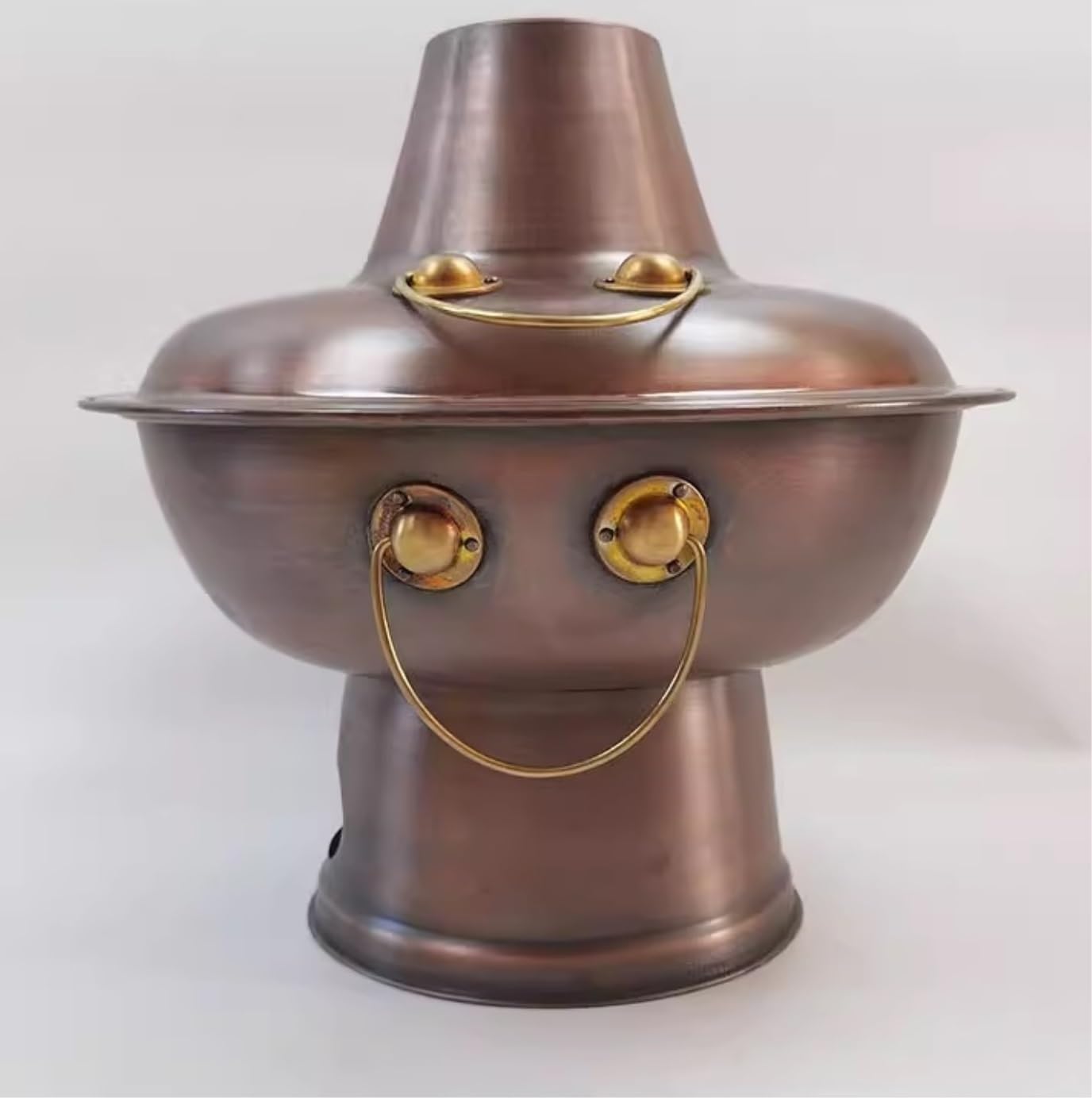 Chiński węgiel drzewny hotpot chiński tradycyjny węgiel gorący garnek miedź gruby hotpot nadaje się na kemping restauracja miedziany gorący garnek, A-30 cm