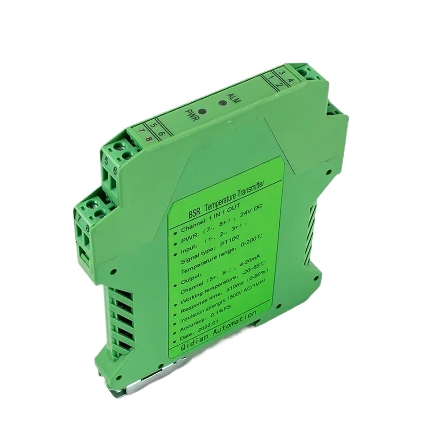 PT100 Temperature Transmitter 0-100C 0-300C 0-500C 4-20mA 0-10V 0-5V 1 in Out in 2 Signal Converter Sensor(Input 0-100 Degree)