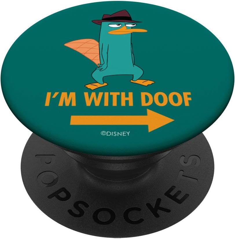 Amazon Com Phineas And Ferb Candace Against The Universe I M With Doof Popsockets Popgrip Swappable Grip For Phones Tablets Cell Phones Accessories