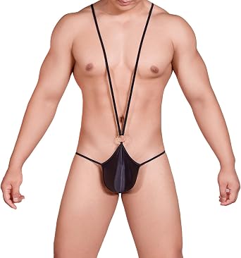 Mens Thong Borat Style Y Sling Stretch Sexy Lingerie Underwear Suspender Bodysuit Strap Thongs Mankini G String
