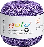 Vista 120 de golo 24 bolas hilo de ganchillo tamaño 10 hilo para tejer a mano hilo de ganchillo 10-24-1