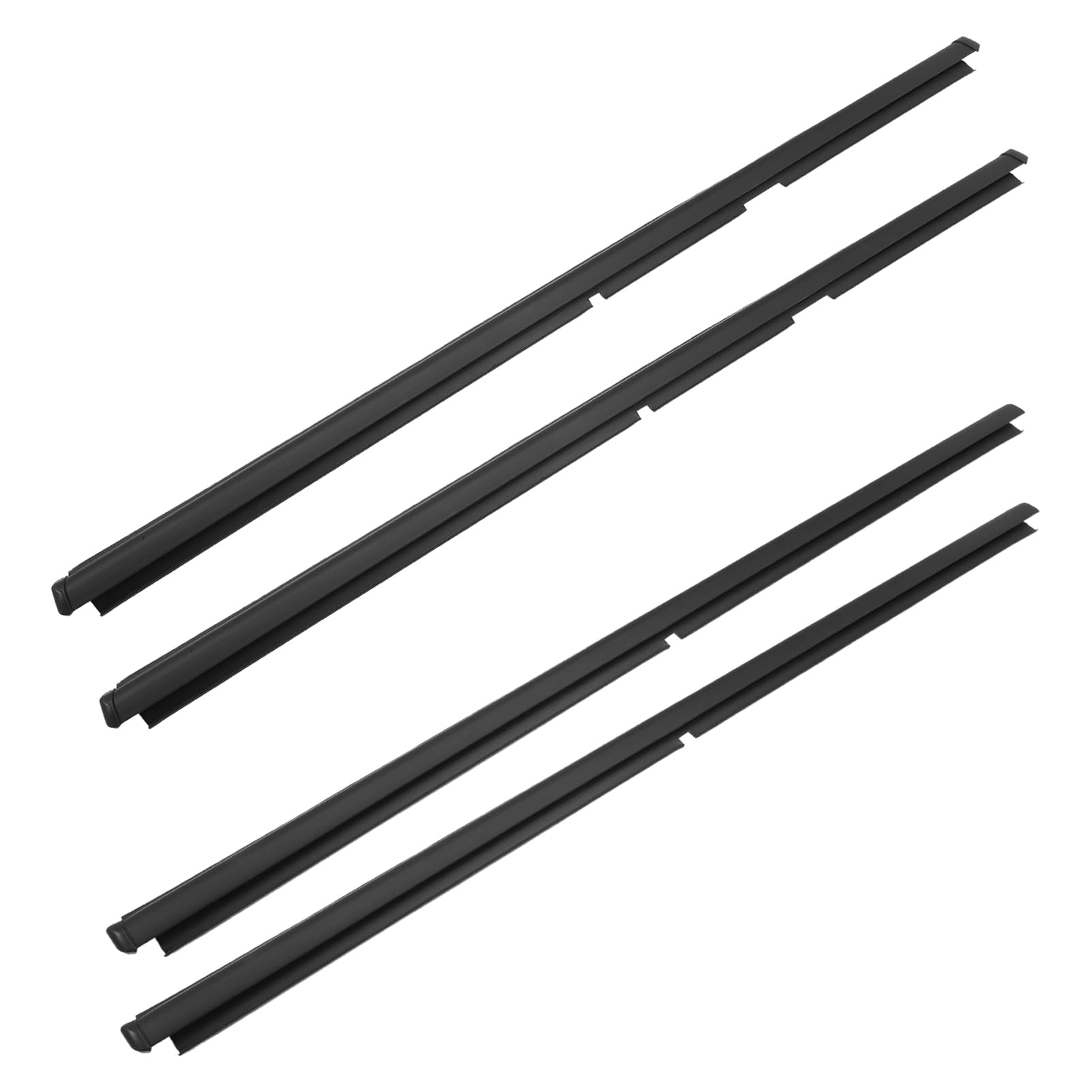 4 Piezas Burlete Junta Ventana Goma Delantera Trasera Window Sweep para Grand Cherokee WJ WG 1998-2005 55135890AF 55135891AF 55135878AF 55135879AF