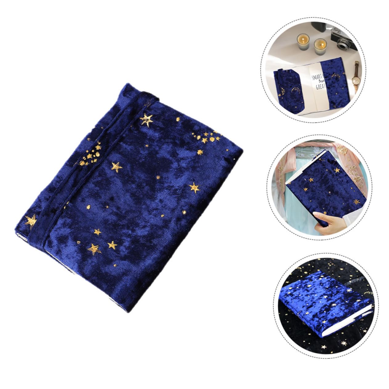 SHINEOFI 2pièces Housse De Tissu Pour Couverture Décorative Étoilé Idéale Pour Journaux Et Carnets Facile à Utiliser Et Élégante