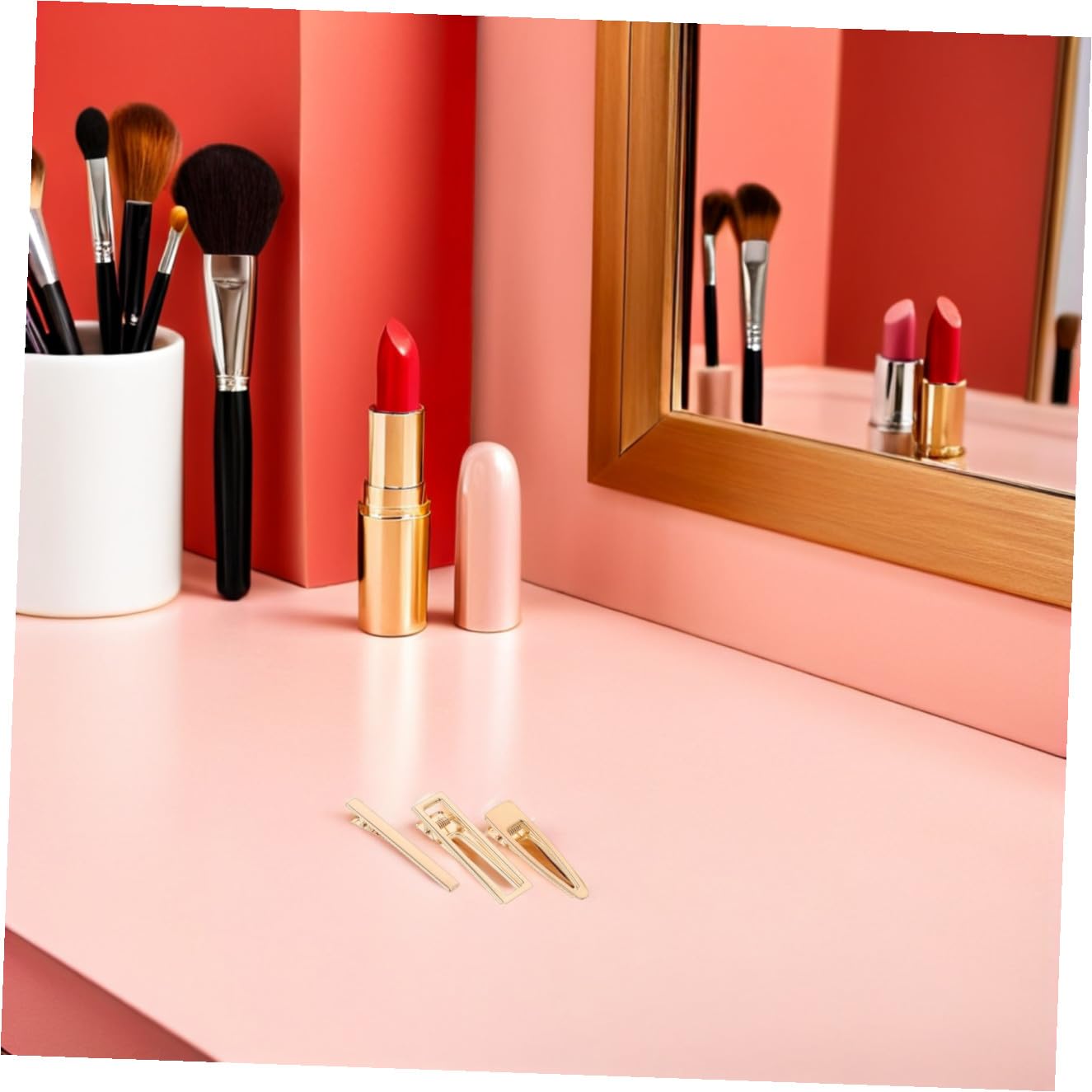 Healeved 60 pezzi Fermagli Capelli Coccodrillo in Metallo Dorato Clip per Capelli Fai da Te per Ragazze e Donne Accessori Leggeri e Comodi per Styling e Trucco