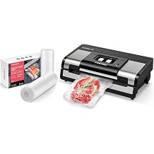 Automatic Vacuum Sealer +2 Rolls 8"x20 Vacuum Sealer Bags