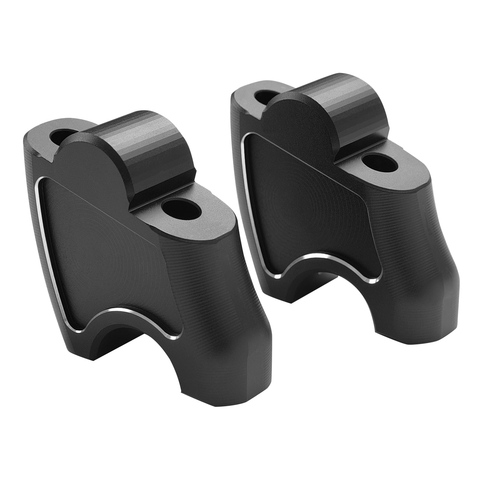 Riser per manubrio moto 45 mm in alluminio per Honda Rebel 1100 500 300 250 CMX 1100 CMX 500 CMX 300 CMX 250 2017-2025 (nero)