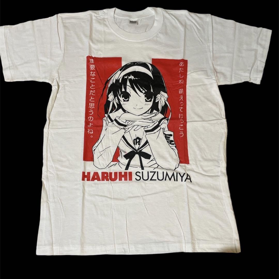 涼宮ハルヒの憂鬱 cospa Tシャツ デッドストックフラッシャー付き 00s 涼宮ハルヒの憂鬱 COSPA Tシャツ 角川 のいぢ 谷川流 京アニ