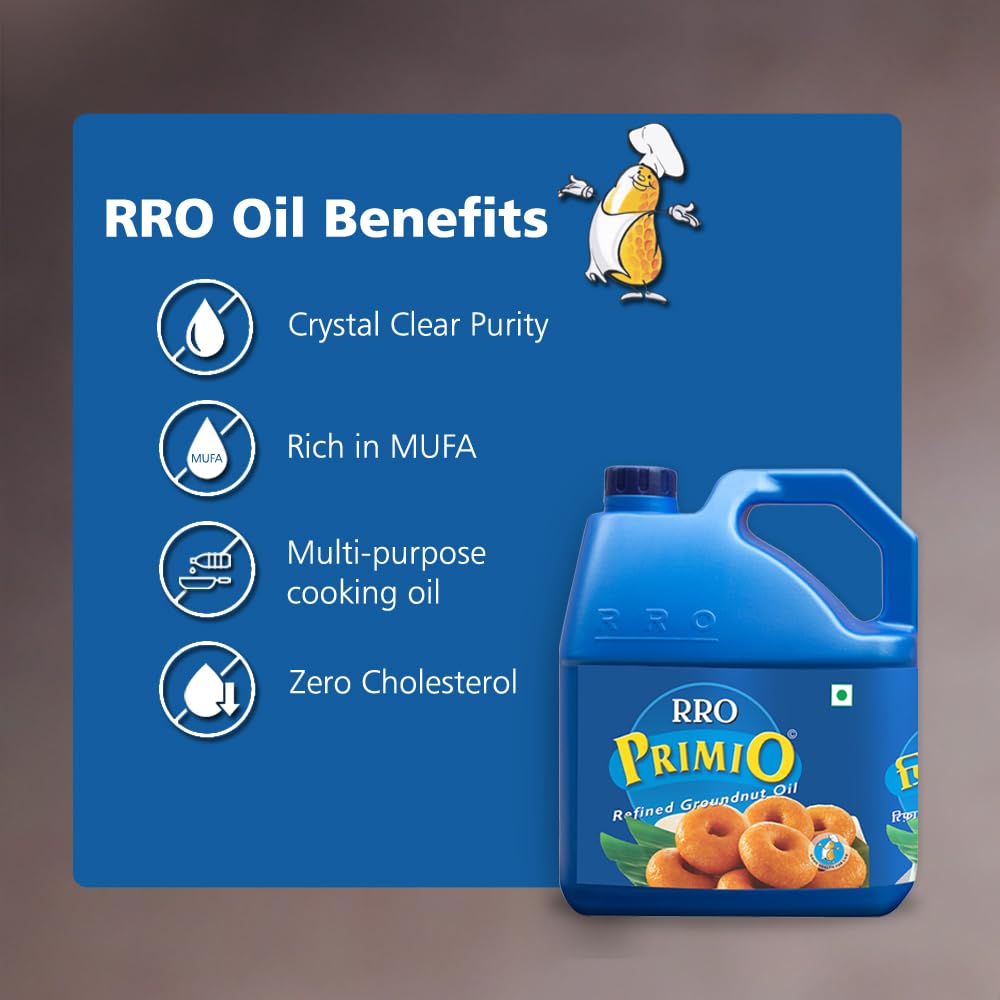 RRO Primio Refined Groundnut Oil, 2 lt - Image 4 thumbnail
