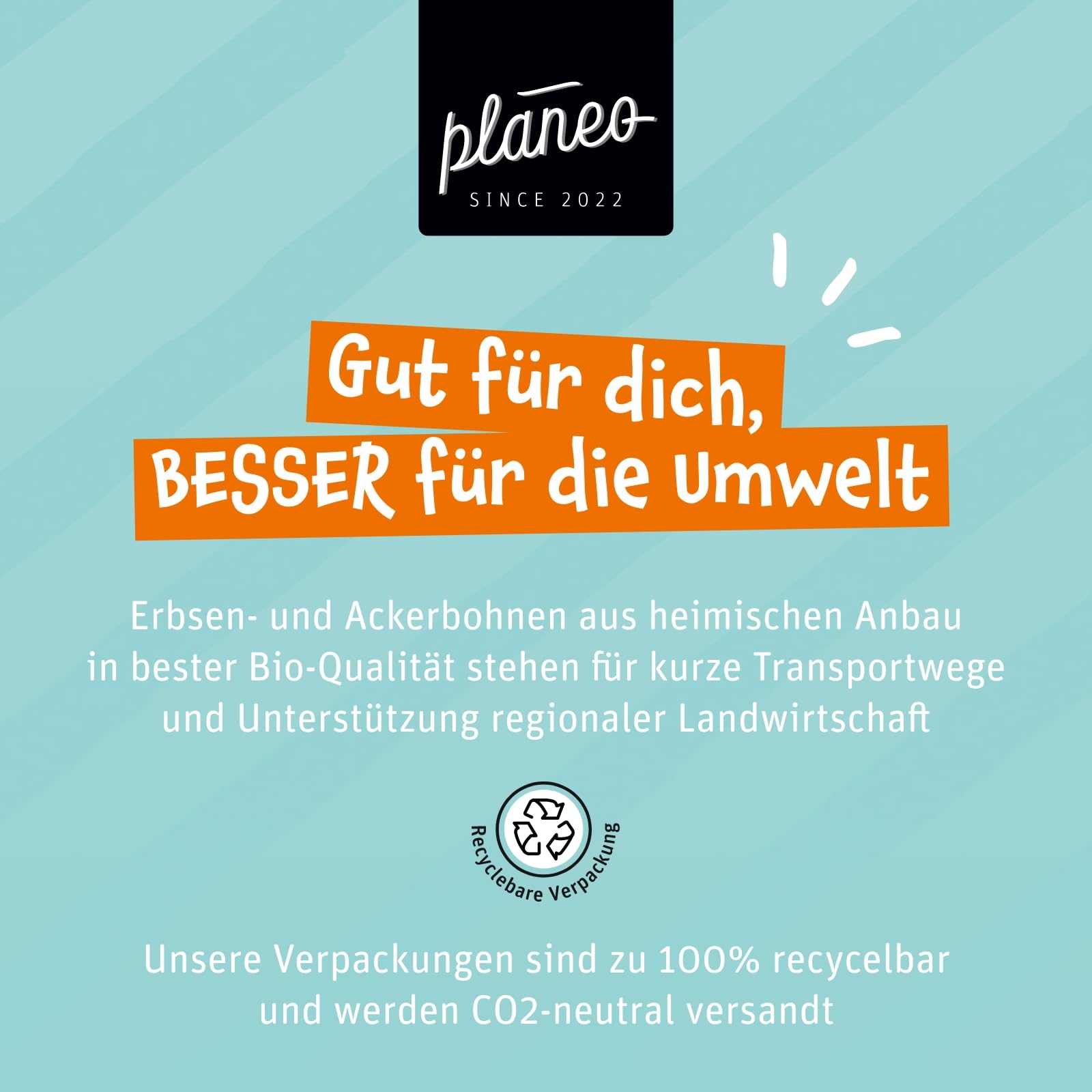 Planeo BIO Erbsen Granulat 2 x 1kg – Proteinreicher Hackfleischersatz mit über 50% Eiweiss, ideal für vegane Bolognese & Burger, aus Bio-Erbsen- und Ackerbohnenprotein