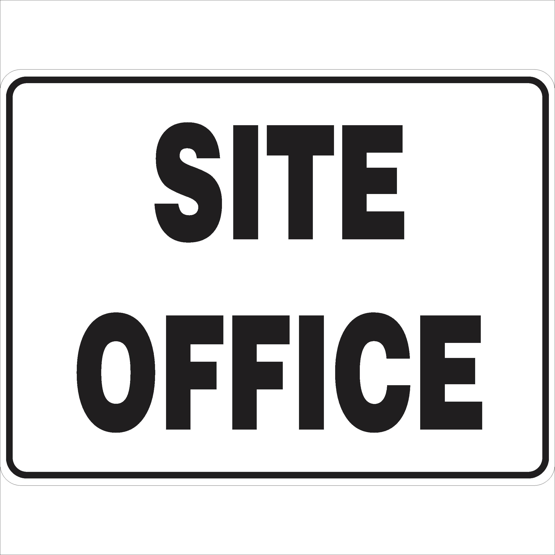 Site Office Construction Site Signs, 12x8 Metal Tin Sign, Construction site office.