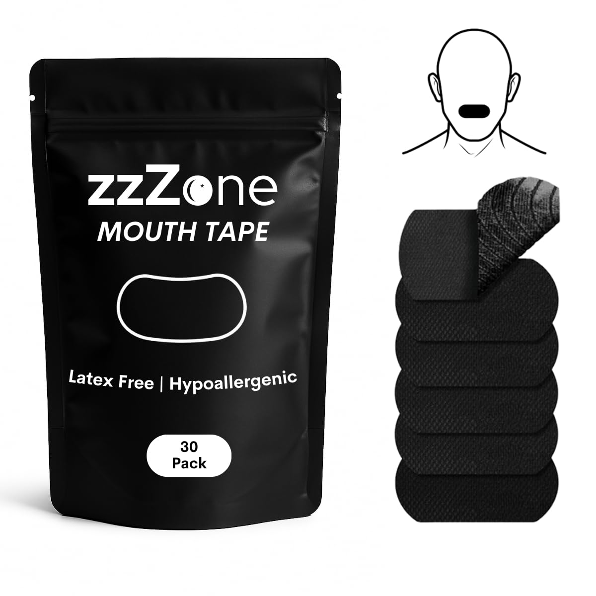 Mouth Tape For Sleeping Anti Snoring Sleep Tape | Pack Of 30 Sleep Strips