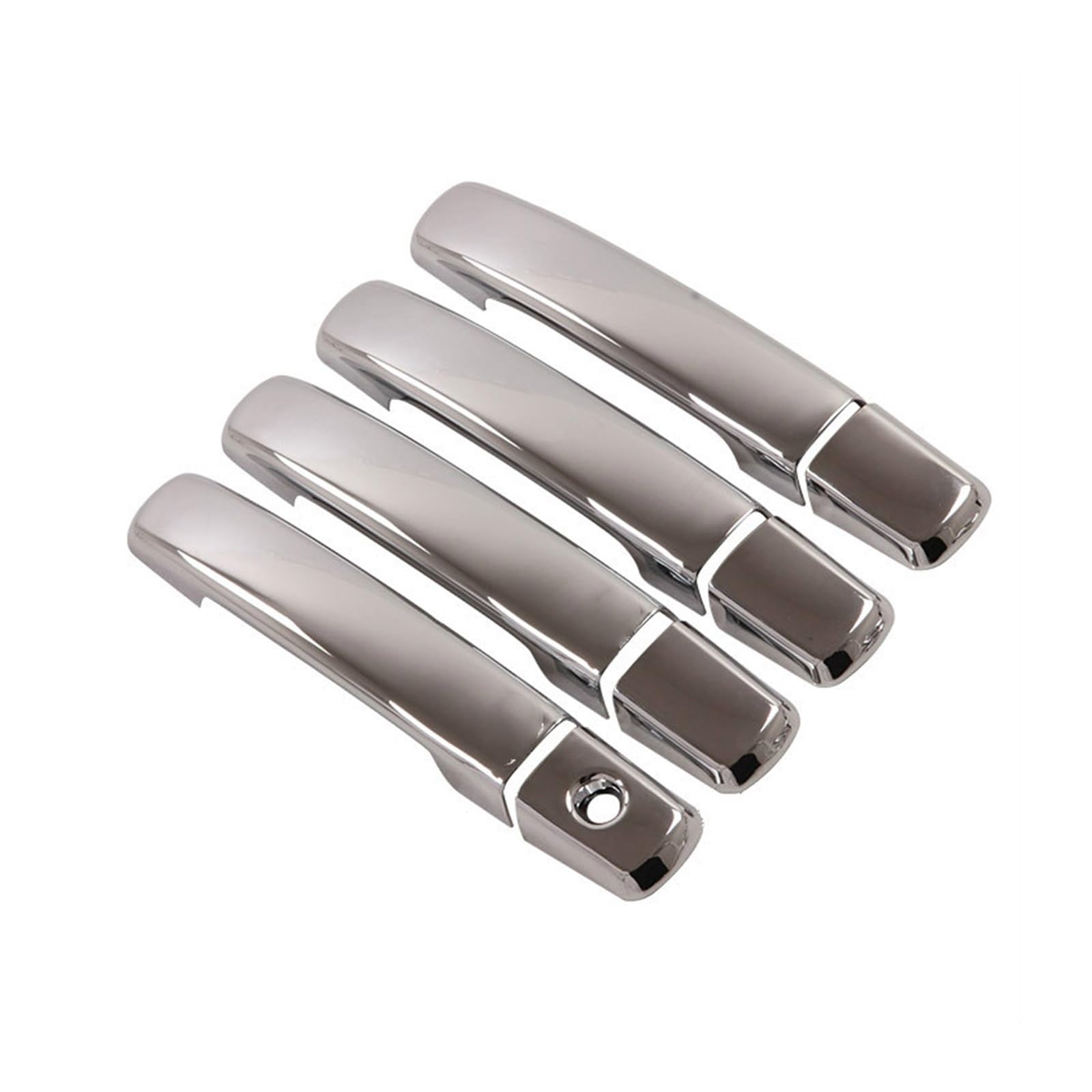 Drezzo No Button Handle Car Exterior Door Handle For Nissan For Qashqai J10 2007-2013 Chrome Car Door Handle Cover Stickers(No Button Handle)
