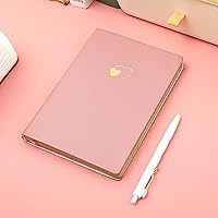 Vista 16 de CAGIE Lined Journal Notebook for Women and Girls 256 Pages Cute Diary with Heart-Shaped Leather Journals for Writing A5 Soft Cover Notebooks for