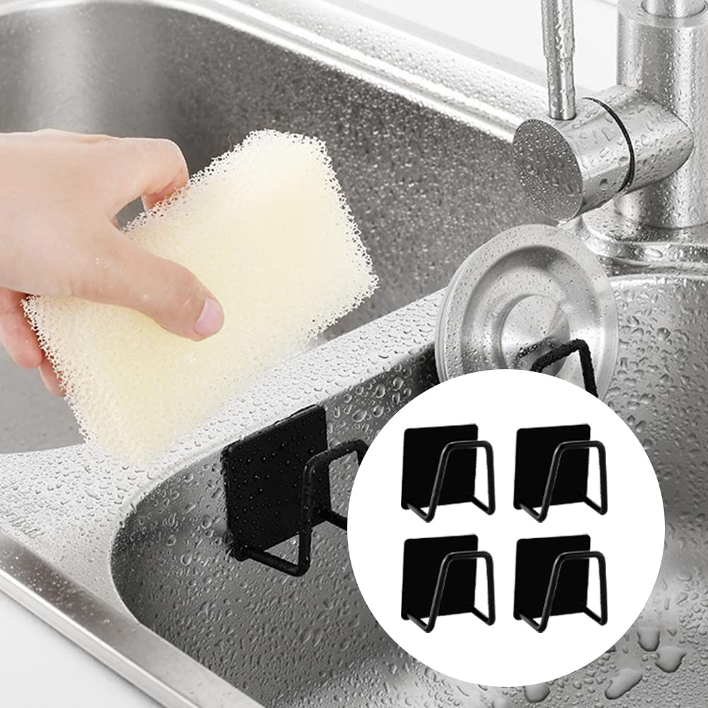 Support de rangement pour évier de cuisine, porte-éponge en acier