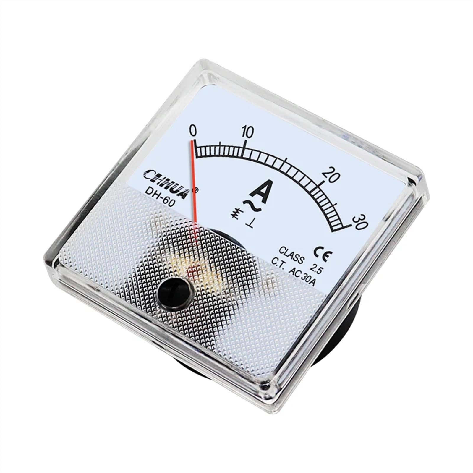 Ampèremètre analogique DH-60 AC, 1A 2A 3A 5A 10A 15A 20A 30A 50A 30/5 50/5 (Color : AC, Size : 15A_60X60MM)