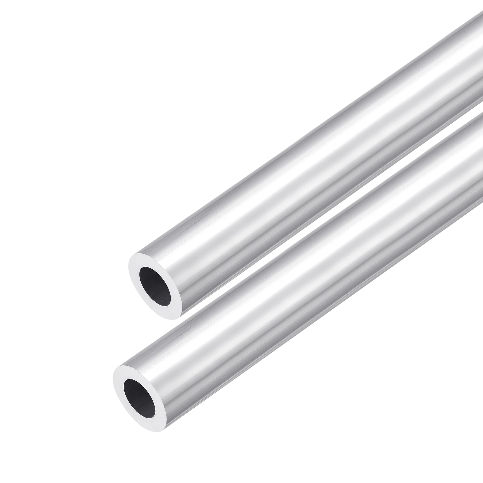 DMiotech 2pz (17mm OD x 11mm ID) Tubo Tondo in Alluminio 6063 Lunghezza 300mm Tubazione Industriale per Costruzione di Telai Macchinari Progetti Fai Da Te