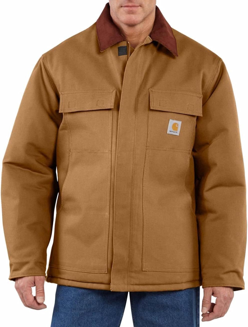 Carhartt Men's Loose Fit Firm Duck Insulated Traditional Coat