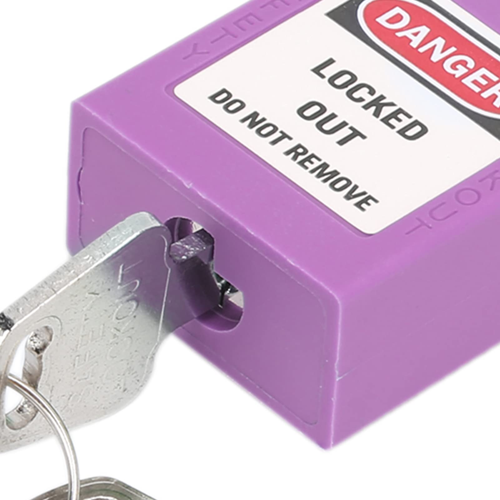 Cocoarm Juego de 10 Candados de Seguridad con Aislamiento de Ingeniería, Bloqueo de Seguridad de 38 Mm/1,5 Pulgadas, para Aplicaciones de Bloqueo en Interiores y Exteriores (PURPLE)
