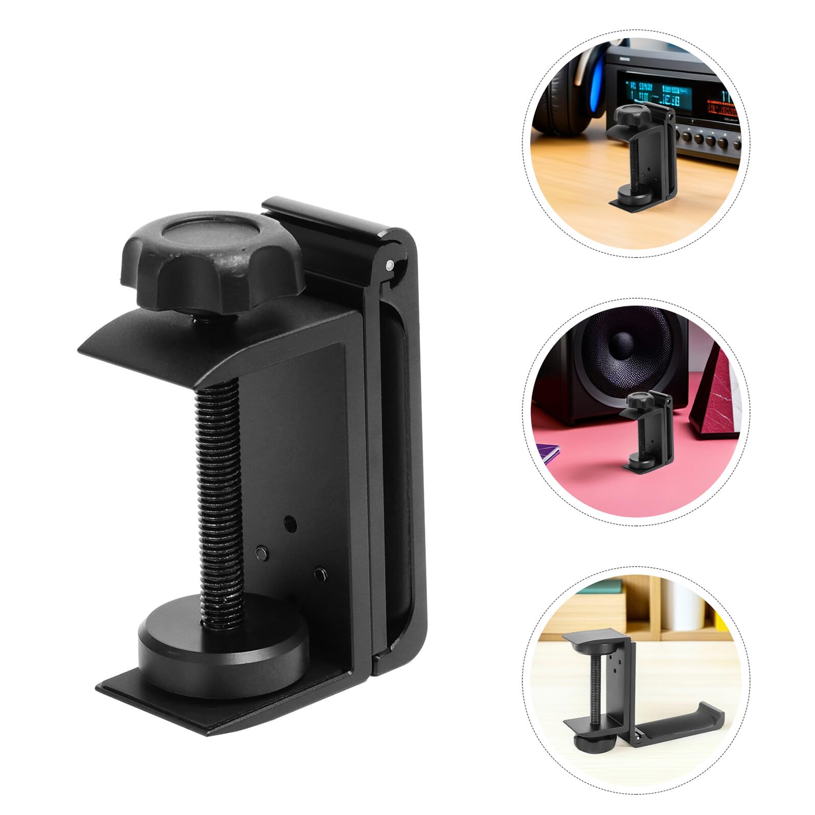 2pezzi Supporto per Cuffie da Scrivania Gancio Pieghevole per Cuffie Over-ear Supporto Regolabile per Tavolo Organizzazione senza Ingombri