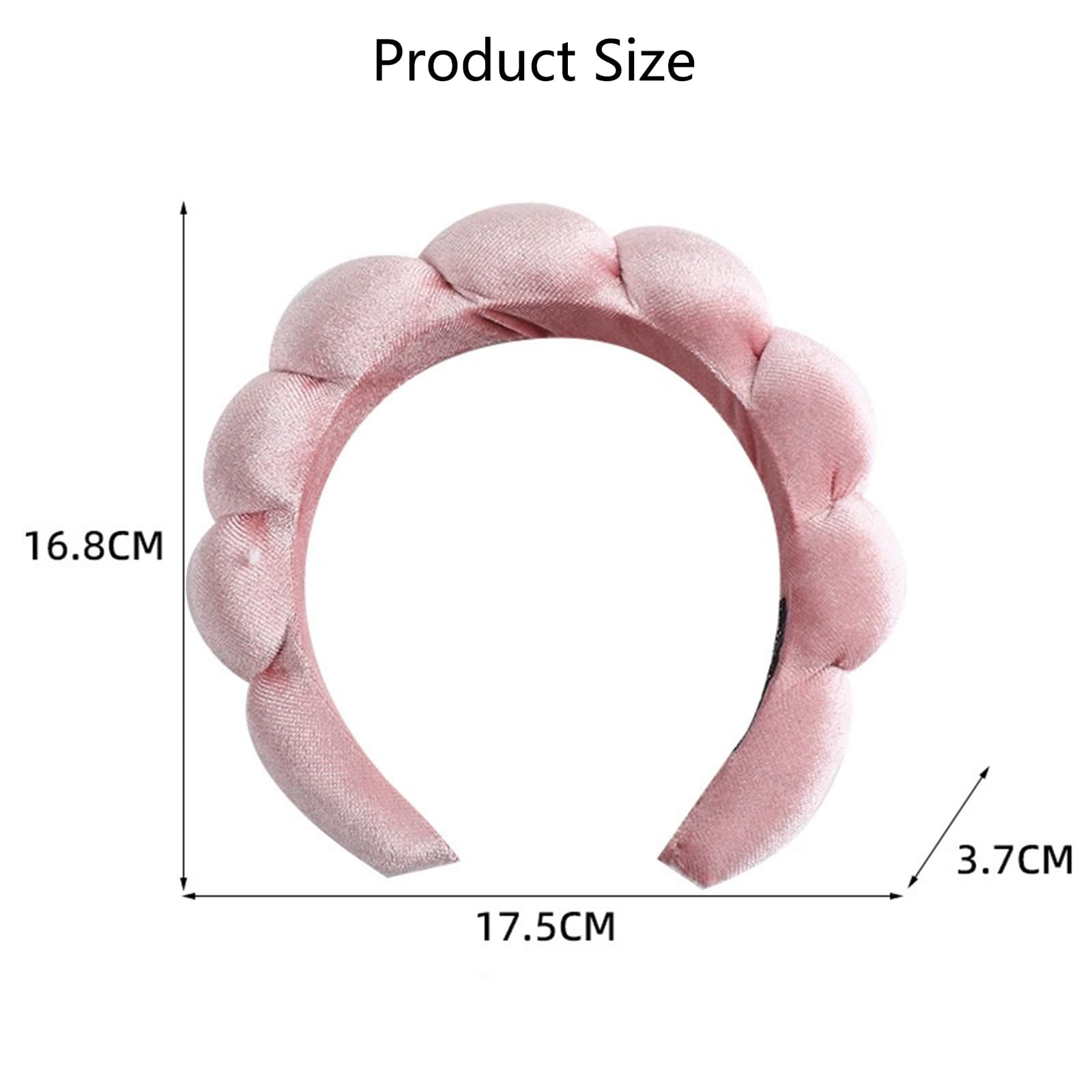 Ling & Bai 2Pcs Spa Headbands Soft Makeup Headband for Women Velvet Skincare Hairband Hair Accessories for Face Washing Shower Facial Mask (Black,Deep Brown - Image 3