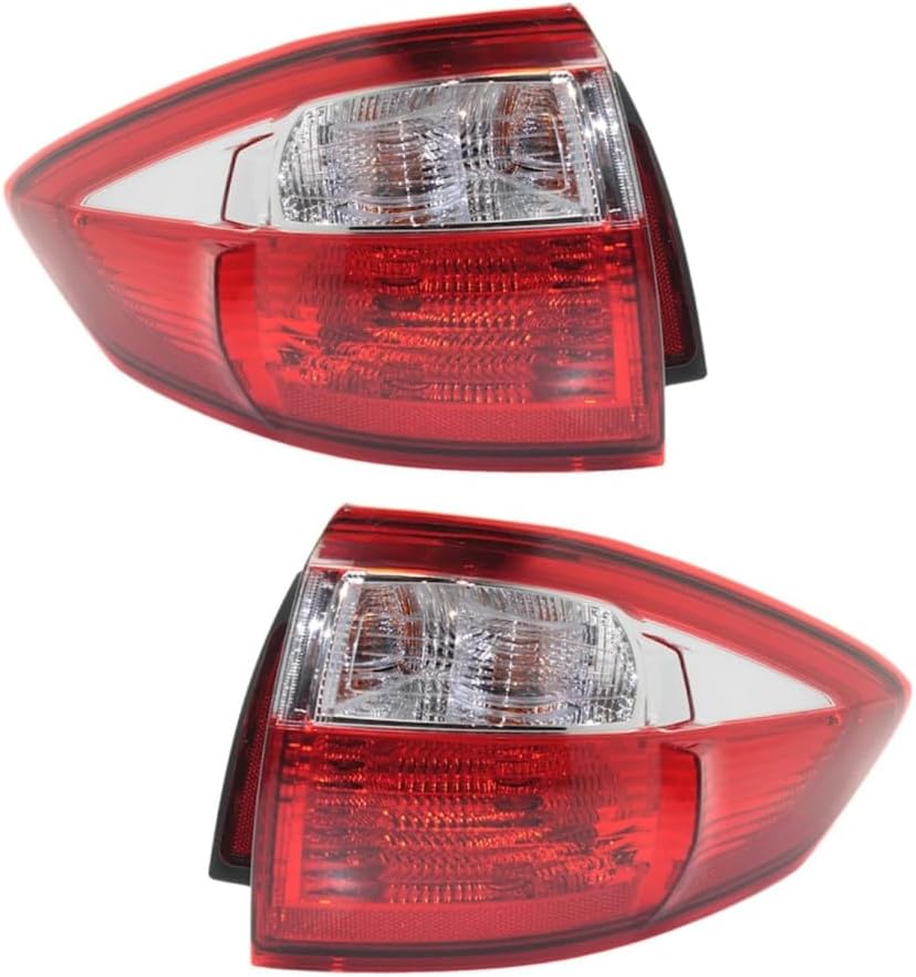 For Ford C-Max 2013 2014 2015 2016 Tail Light Passenger Side | Outer | CAPA Certified | Clear & Red Lens | Made of Plastic | Replacement For FO2805112, FO2805112C | DM5Z13404A