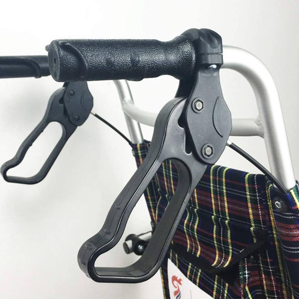Sillas de Ruedas Plegables, autopropulsadas, Ligeras y Plegables Silla de Ruedas de Viaje de tránsito en una Bolsa con Frenos de Mano Andadores para Personas Mayores