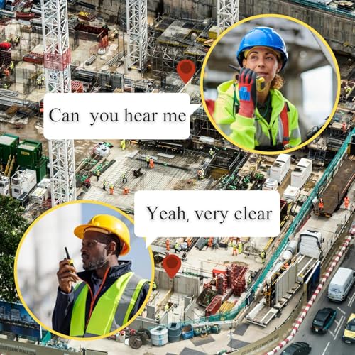 Image of KETELESE T3F IP67 Waterproof Walkie Talkies, Rugged Two Way Radio with Earpiece, Triple Proof, Three Charging Options, FRS 2 Way Radio 22 Channels, NOAA, VOX (6 Pack), Black /Yellow