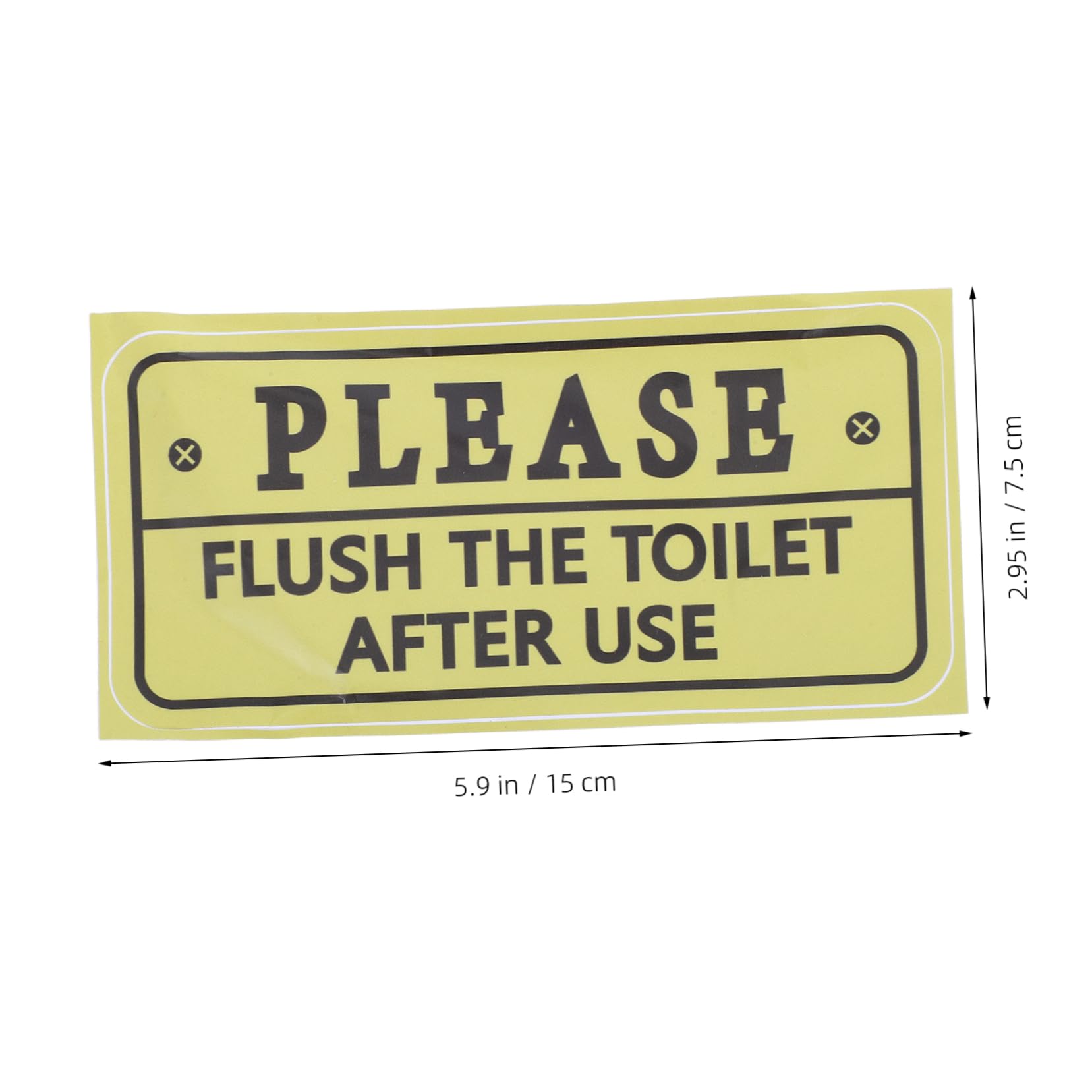 KONTONTY 2pcs Toilet Etiquette Sticker Funny Bathroom Sign for Restroom Use Easy to Remove and Clean Decorative Vinyl Decal for Home Workplace