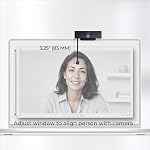 IContact Camera ProMini 4K HD Webcam de contact avec les yeux pour ordinateurs portables, micros d'annulation de bruit, USB Ordinateur Camera pour Mac & PC, Fonctionne avec Zoom, Équipes, Rencontre & Appels vidéo