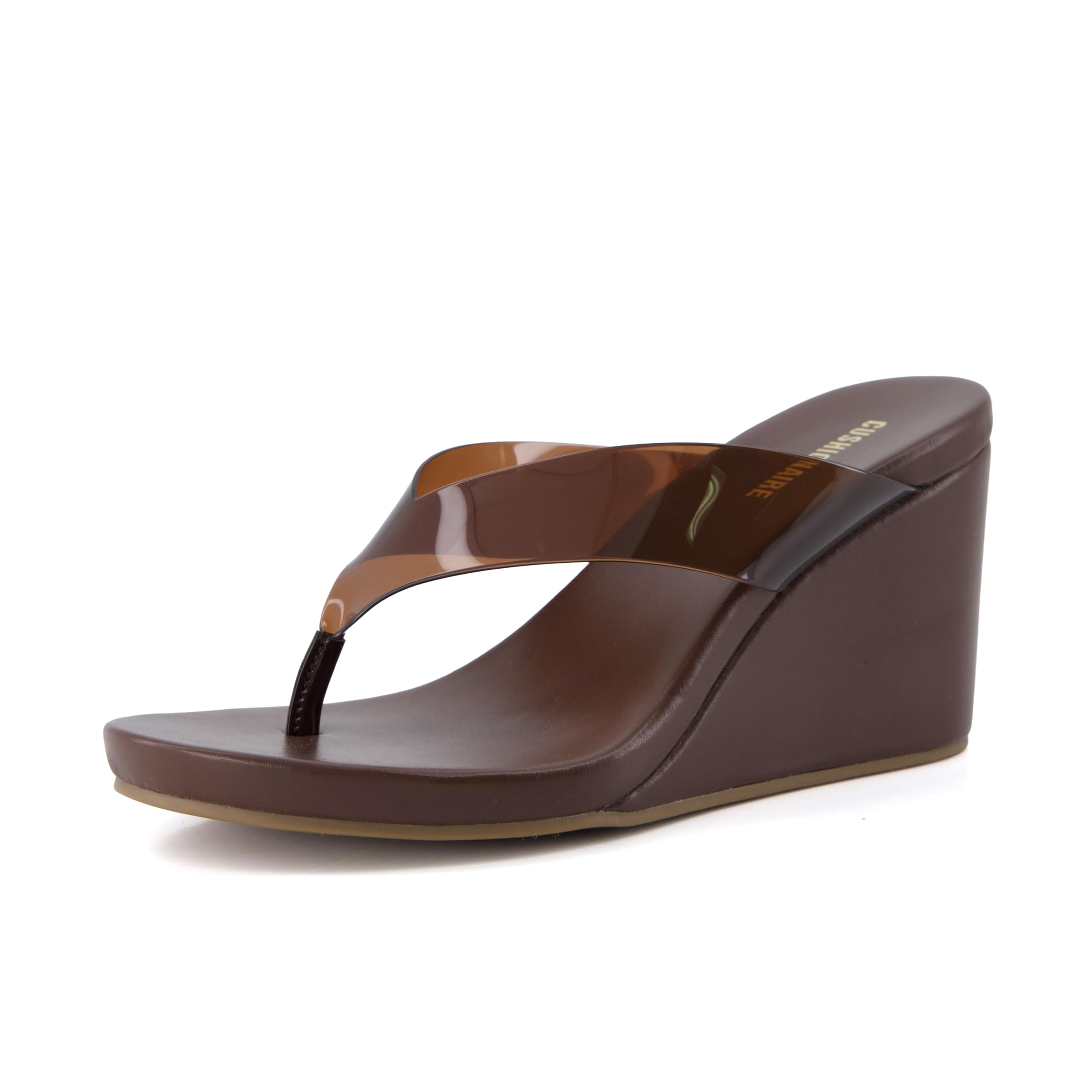 CUSHIONAIRE Bera Platform Thong Womens Sandals, Stylish Wedge Flip Flops for Women with Contoured Comfort Footbed — view 10