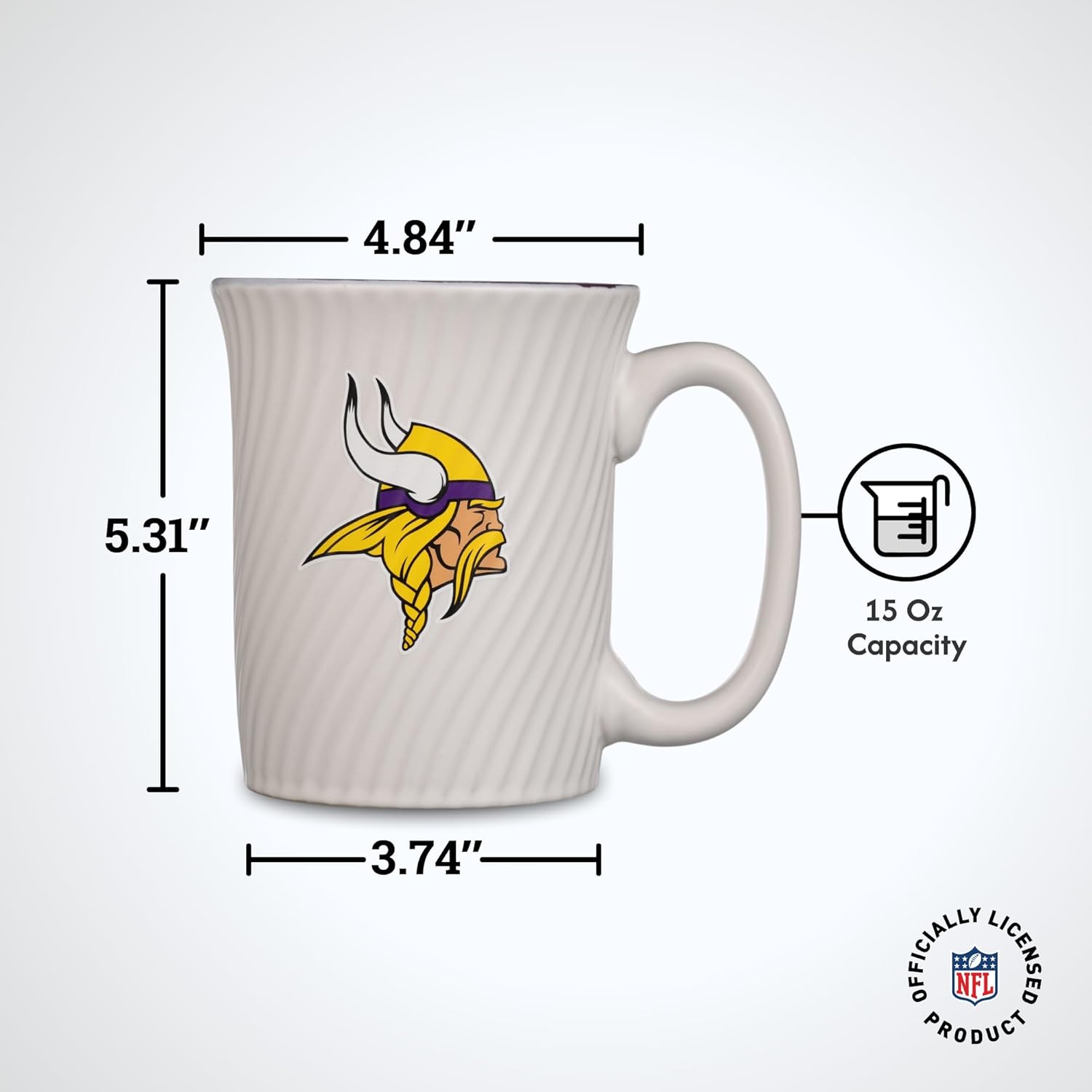 The Memory Company Officially Licensed 15oz Swirl Mug, Minnesota Vikings - Image 5