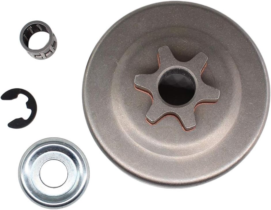 LALAL Chain Sprocket Spur Drum Clutch 3/8 Inch 6T And Needle