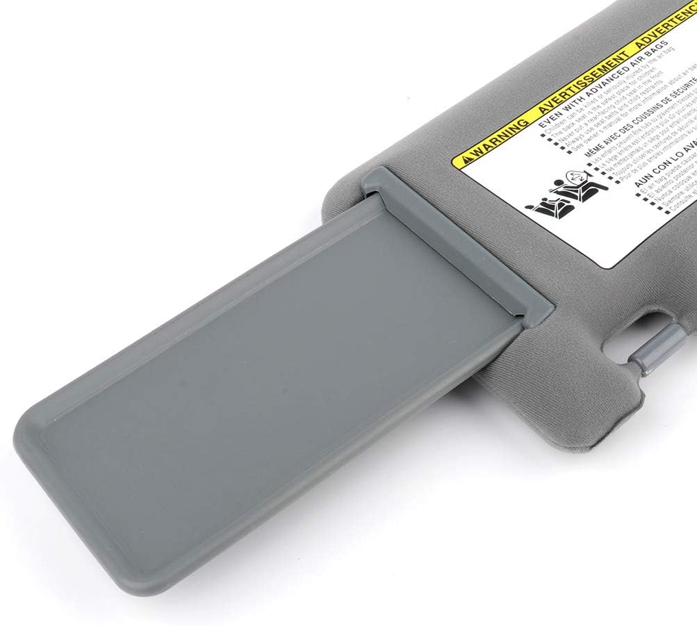 OCPTY Left & Right Sides Gray Sun Visor Without Sunroof Fit for 2005 2006 2007 2008 2009 2010 2011 for Toyota for Tacoma