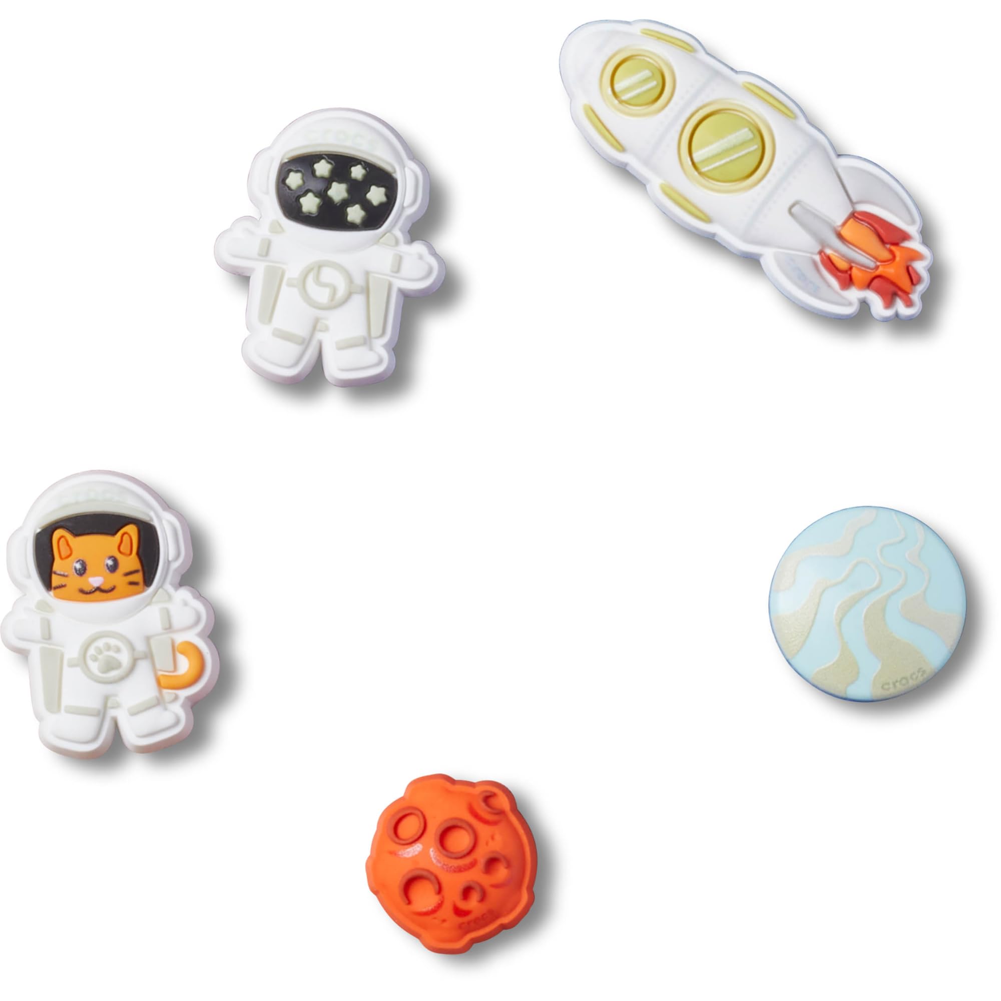 Crocs Jibbitz Charms, Astronaut 5 Pack