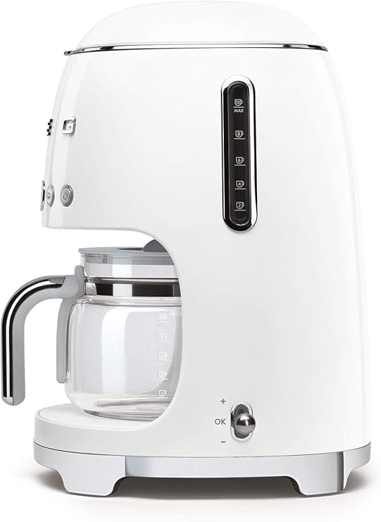 SMEG DCF02WHEU Filter Coffee Machine 50’S Style - White