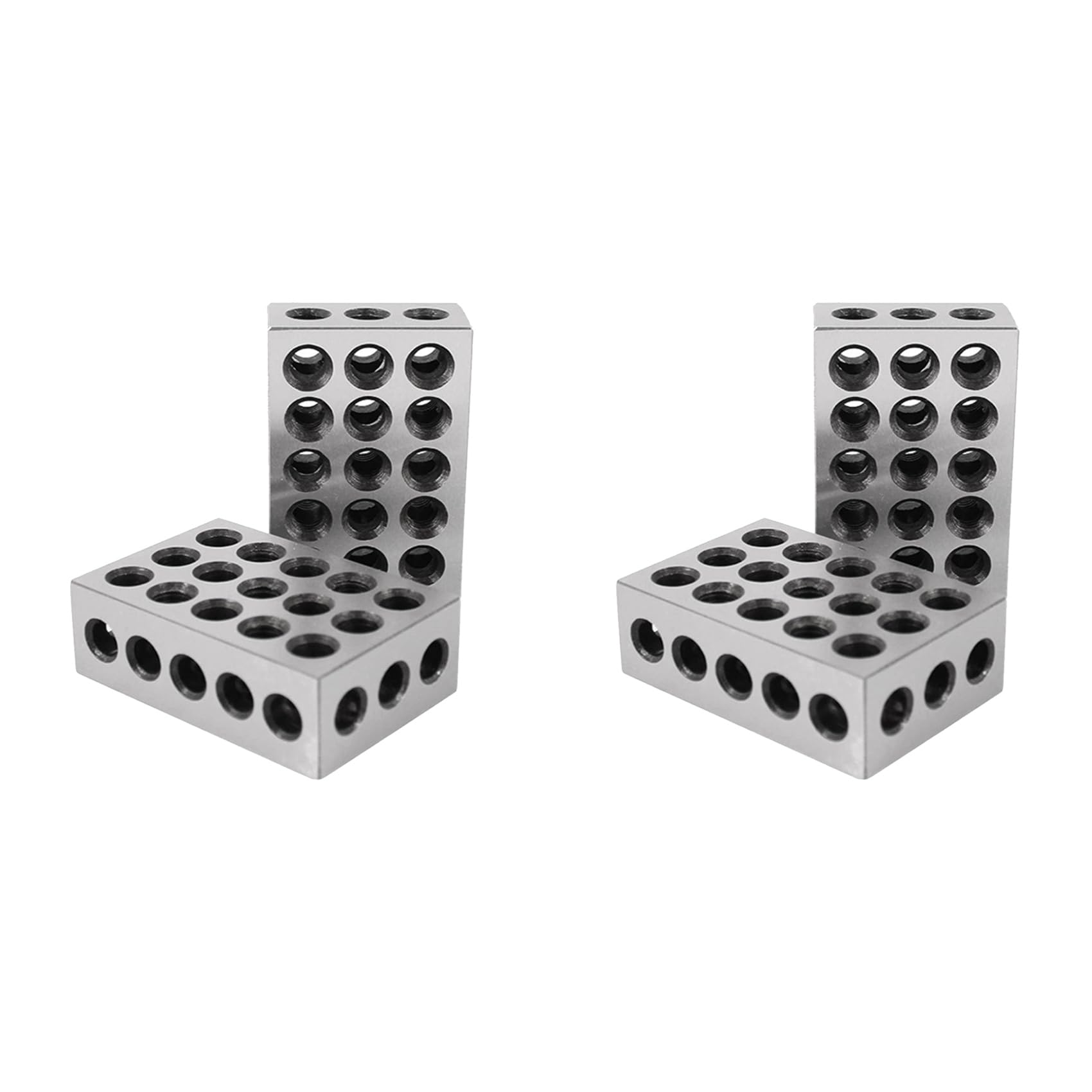 4 Pièces 23 Trous Précision 25-50-75 mm Blocs Jauge en Acier Trempé de Blocs Parallèles Outil de Fraisage de Machiniste Assorti