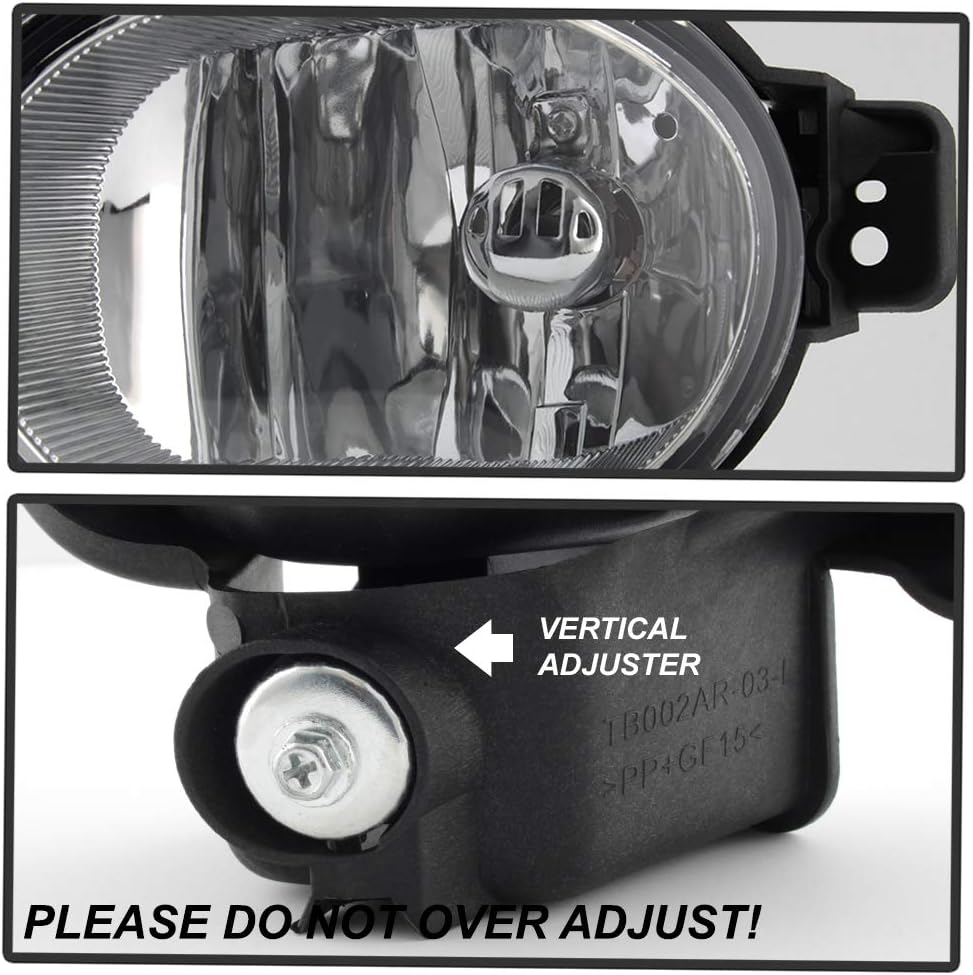 ACANII - For 2007-2008 Acura TL Clear Bumper Fog Lights Assembly Driving Lamps+Bulbs Aftermarket Driver & Passenger Side