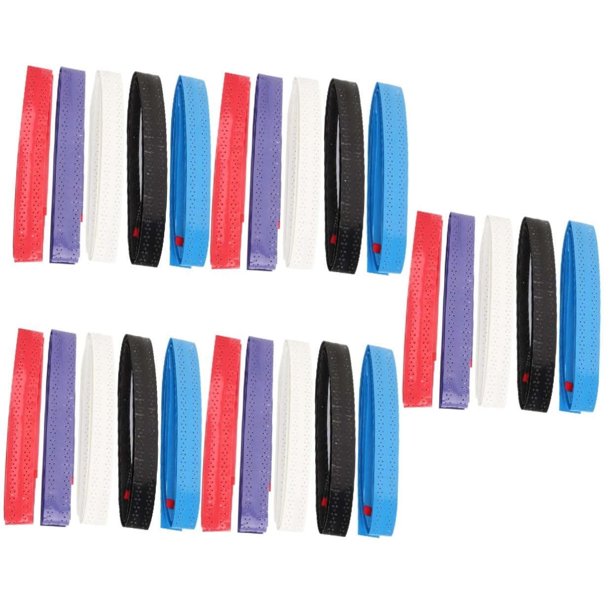 SUPVOX 5 Set Cinturino per Racchetta da Badminton Impugnature Navetta da Badminton Bandalette Racchette Tennis Cintura Avvolgente per Racchette Racchetta Sull'impugnatura Eva 5 Pezzi * 5