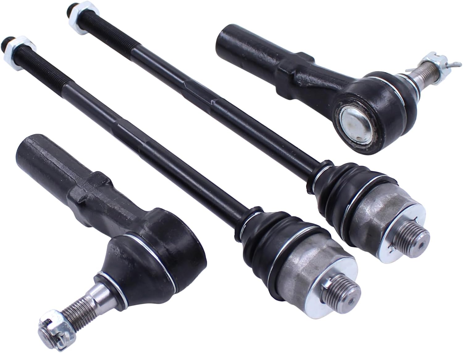 MOTOKU Front Driver and Passenger Side Inner and Outer Tie Rod Ends for Chevrolet Silverado 1500HD Silverado 2500HD 3500 Suburban 2500 Avalanche 2500 GMC 1500 HD 2500 3500HD Yukon XL 2500