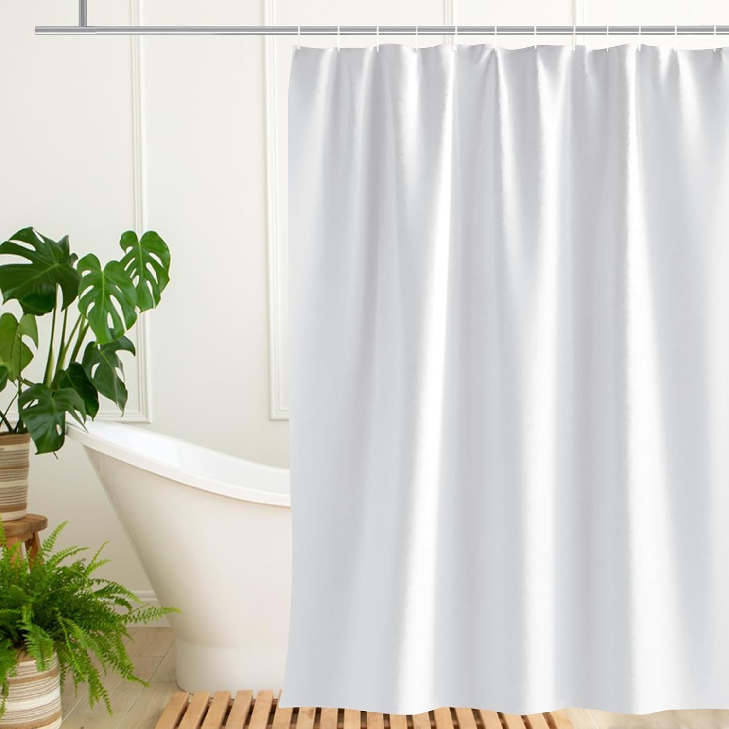 iECO Shower Curtain Liner, Waterproof Plastic Shower Liner