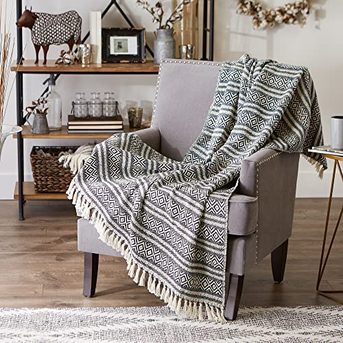 Dii Rustic Farmhouse Cotton Adobe Stripe Blanket Throw With Fringe For Chair, Couch, Picnic, Camping, Beach, & Everyday Use, 50 X 60 #TOP4